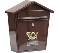 VOREL 78582-380x320x105mm buzón de color marrón