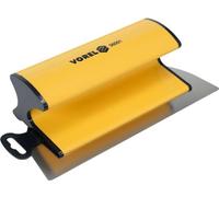 Vorel - Espátula de acero inoxidable, 0,3 mm, hoja de acero inoxidable, ancho: 250 mm, extra ligera, mango en Z, para enyesar paredes y techos, masilla de yeso, amplia y grande