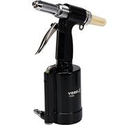 Vorel Pistola de remachado de aire comprimido, 2,4-4,8 mm, neumática, 4 boquillas, doble mordaza, para remaches de acero, acero inoxidable, aluminio, fuerza de presión: 720 kg/7060 N