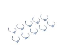 Vorezytla Decoración magnética para labios, sin perforación, anillo de labios falso, clip de labios de acero inoxidable 304, uñas de labios modernas y simples, decoración de labios unisex