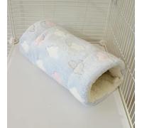 Vorezytla Hamaca multifuncional de ante con canal para mascotas, hámster, deslizador de azúcar, saco de dormir, nido de descanso para animales pequeños