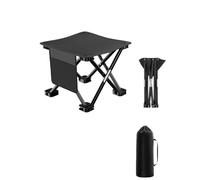 Vorezytla Silla plegable portátil para exteriores, silla de pesca ligera, apertura y cierre en un segundo, soporte reforzado grueso en forma de X, antideslizante y duradero