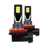 Vorfaove 2 Piezas Coche H11 H8 H9 COB 60W 6000K LED Faros Antiniebla Bombillas Reemplazao HalóGeno Luz