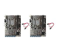Vorfaove 2 placas base de minería B250C BTC + cable SATA 12XPCIE a USB3.0 ranura para tarjeta gráfica LGA1151 DDR4 MSATA ETH Miner placa base
