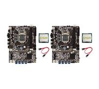 Vorfaove 2 placas base de minería B75 BTC + G1620 CPU+cable SATA LGA1155 8XPCIE adaptador USB DDR3 MSATA B75 USB BTC placa base