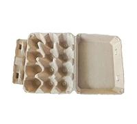 Vorfaove 30 Cartones de Huevos en Blanco Vintage, Estilo CláSico de 3 X 4 para 12 Huevos Grandes, DiseñO Resistente Hecho de Caja de Huevos Reciclada B