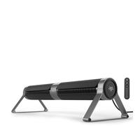 Vornado Airbar 4 | Ventilador de torre de 35 pulgadas y circulador de aire horizontal con control remoto, 3 ajustes de velocidad | Negro