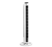 Vornado Ventilador de columna Tower L en blanco con potencia de aire de 1020 m³/h, incluye mando a distancia, 701784