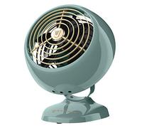 Vornado VFAN Mini Ventilador clásico vintage | Circulador de aire de metal retro con base original para escritorio y mesita de noche | 2 velocidades, inclinación ajustable | Verde