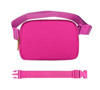 VOROLO Riñonera cruzada para mujeres y hombres, con correa ajustable, regalo de graduación, color magenta