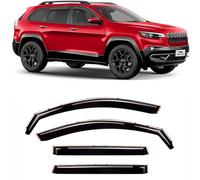 Voron Glass Protectores de Lluvia Extra duraderos para Jeep Cherokee 2014-2021, deflectores de Ventana, Viseras de ventilación, 4 Piezas - 220107