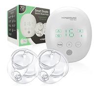 VORSPRUNG® Little Ones,Extractor de leche eléctrico doble portátil, 2 modos y 16 niveles para un bombeo perfecto, extractor de leche eléctrico doble con pantalla LCD con luz (27 mm)
