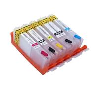 VortexLumen 5 uds PGI-580 CLI-581 Cartucho de Tinta de Relleno vacío con Chips ARC compatibles con de TS6150 TR7550 TS8250 PGI-580 CLI-581(5color 1set)