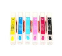 VortexLumen Cartucho de Recarga de Tinta IC80 de 6 Colores con Chip ARC Compatible con de EP-977 EP-907 EP-807 EP-707 EP-777