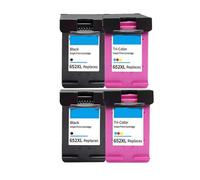 VortexLumen Cartucho de Tinta 652 de Repuesto para 652XL, Compatible con Deskjet 1115, 1118, 2135, 2136, 2138, 3635, 3636, 3835, 4536, 4538(2SET)