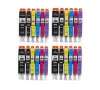 VortexLumen Cartucho de Tinta Compatible con TS6150 TS6151 TS6250 TS6251 TS6350 TS6351 TS8150 PGI580 CLI581 580XXL 581XXL(4Set 24PCS)