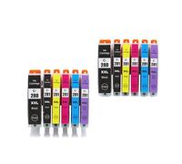 VortexLumen Cartucho de Tinta Compatible con TS8320 TS9120 TS8120 TS8220 PGI-280 CLI-281 PGI280XL Cli281(2Set(12pcs))