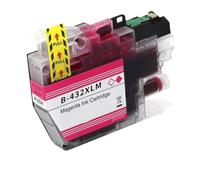 VortexLumen Cartucho de Tinta LC432 LC432XL Compatible con MFC J5340DW MFC J5740DW MFC J6540DW MFC J6740DW MFC J6940DW(1PC Magenta)