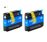 VortexLumen Compatible con Suministros de Impresora 932XL 933XL Cartucho de Tinta de Repuesto para OfficeJet 6100 6600 6700 7110 7510 7600(2 pcs Cyan)