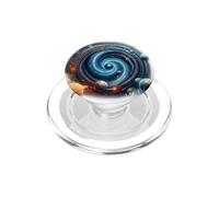 Vórtice cósmico con Portal Agujero de Gusano Negro y Agujero Blanco PopSockets PopGrip para MagSafe