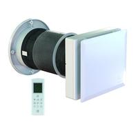 VORTICE HRW40 Mono Evo HCS Ø 160 mm - Recuperador de calor con mando a distancia, ventilación mecánica controlada con extractor de aire, intercambiador de aire para humedad, instalación residencial y