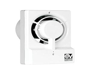 VORTICE M 10/4" T - Aspirador de baño de 100 mm y cocina con temporizador de pared, ventilador de aspiración helicoidal de bajo consumo energético, elimina moho y humedad, alcance máximo 85 m3/h, 18,9