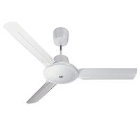 Vortice Nordik Evolution R - Ventilador de techo silencioso, 3 aspas de acero, rotación reversible, ventilador de aire frío, velocidad regulable, kit de luz, mando a distancia no incluido