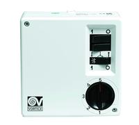 Vortice SCRR5L Color blanco controlador de velocidad de ventilador - Ventilador para caja de ordenador (Color blanco, Botones, Giratorio, 220 - 240, 100 W, 120 mm, 55 mm)
