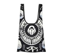 Vortithora Ancient-Egyptian-Art - Bolsa de compras plegable reutilizable, bolsa de comestibles portátil para uso diario