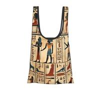 Vortithora Ancient-Egyptian-Murals-Pharaohs - Bolsa de compras plegable reutilizable para uso diario