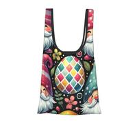 Vortithora Cute-Gnomes-Easter-Eggs - Bolsa de compras plegable reutilizable, bolsa de comestibles portátil para uso diario