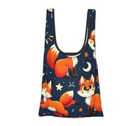 Vortithora Kawaii-Cute-Fox-Funny - Bolsa de compras plegable reutilizable para uso diario