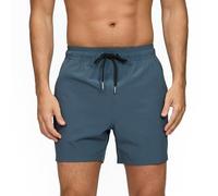 Vorvowry Bañador Hombre Secado Rapido Respirable Traje de Baño Estampado Ligero Boxer Calzones Bano para Natacion Playa Surf de Bolsillo con Cremallera Gris XXL