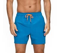 Vorvowry Bañador Hombre Secado Rapido Respirable Traje de Baño Estampado Ligero Boxer Calzones Bano para Natacion Playa Surf de Bolsillo con Cremallera Azul Eléctrico XXL