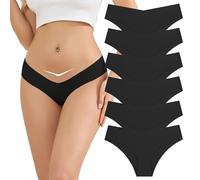 Vorvowry Tangas Mujer Pack da 6 Suaves y Lisos Tangas, Cómodos Bragas Sin Costuras Mujer con Talle Bajo, Transpirables Ropa Interior Mujer da Sin Rastro L A-6 Schwarz