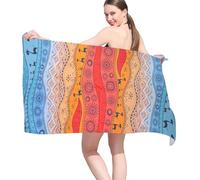 Vorvowry Toalla Playa Grande Microfibra Hombre Mujer Ligera Secado RáPido Libre de Arena para Viajes Natación Deportes con Bolsa de Malla de 80×180cm Camello 1 Piezas