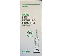 Vorwerk FP200 - Filtro Premium original para Folletto VK200, 6 bolsas + 6 dovinas