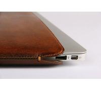 VORYA MacBook Air 11 pulgadas Premium Marrón Claro Cowboy Funda de Cuero Manga Bolsa de Transporte Maletín Bolsa Estuche Sleeve Case Bag Cover