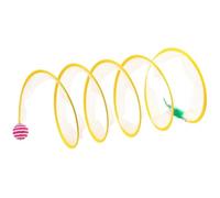 Voryzel Cat Tunnel, Vorylix Cat Toy, Self-Play Cat Hunting Spiral Tunnel Toy, 26 * 10in Voryzel Spiral Cat Tunnel with Wear and Bite Resistant, Folded Cat Tunnel Spiral Tunnel Toy S Type Large