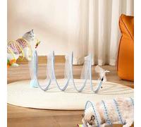 Voryzel Cat Tunnel, Vorylix Cat Toy, Voryzel Spiral Cat Tunnel with Wear and Bite Resistant,Vorylix Cat Toy, Folded Cat Tunnel Spiral Tunnel Toy S Type Large (#A)