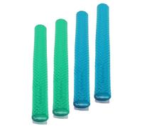 VOS Mega Noodle - Fideos de espuma de alta calidad para nadar y flotar, paquete de 4 unidades, flotador de agua al aire libre/flotador de lago para adultos, verde primavera y azul nube