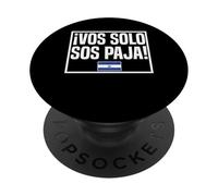 ¡VOS Solo Sos Paja! Bandera de Salvador PopSockets PopGrip Adhesivo