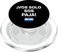 ¡VOS Solo Sos Paja! Bandera de Salvador PopSockets PopGrip para MagSafe