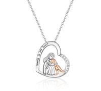 VOSAP Regalos de perro para mujeres y niñas, collar de corazón, regalos para amantes de los perros, regalos de perro para hija, hermana, madre, regalo de perro para Navidad, cumpleaños, día de la