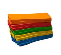 VOSAREA 10 Unids Esponja De Espuma Envuelto Alambre Pesca Enrollamiento Tablero Línea de Pesca Tablero Carrete Línea de Pesca Accesorios 5x12cm (Color Mezclado)