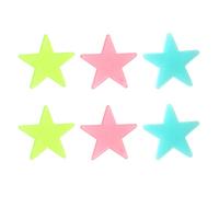 VOSAREA 100piezas Estrellas Luminiscentes Para Pared Stickers Fluorescentes Decorativos Para Habitaciones Verde Azul Rosa