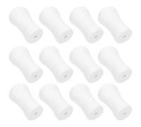 VOSAREA 16 Perillas de Cordón Colgantes de Plástico Blanco para Cortinas Enrollables, Fáciles de Instalar y Delicadas, Ideales para Dormitorio y Sala