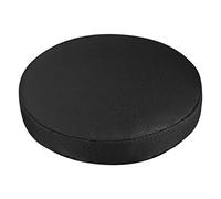 VOSAREA 1Pc Taburete Cubierta Práctica Protectora Ronda Taburetes Cubre Ronda Silla Cubierta para Oficina Sala de Estar Hogar-Negro (Diámetro 35 Cm)