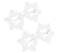 VOSAREA 2 Gafas de Navidad Copos de Nieve de Plástico para Fiestas y Actividades de Cosplay, Accesorios Divertidos para Fotografía en Eventos Navideños