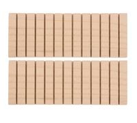 VOSAREA 2 Piezas Soporte y Compartimentos Múltiples de Madera Beige Base Integrada para Vinilos y Tarjetas Adecuado para Estudios Creativos y Recepción Elegante